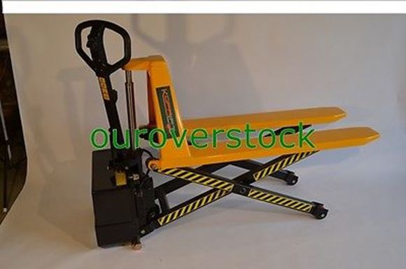 Picture of Electric Scissor High Lift Pallet Jack Truck 3,300 lb 20.5" x 45" (#111734292085)