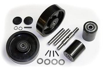 Picture of Atlas Zenith (Type 9) Pallet Jack Complete Wheel Kit (Includes All Parts Shown) (#131813083615)